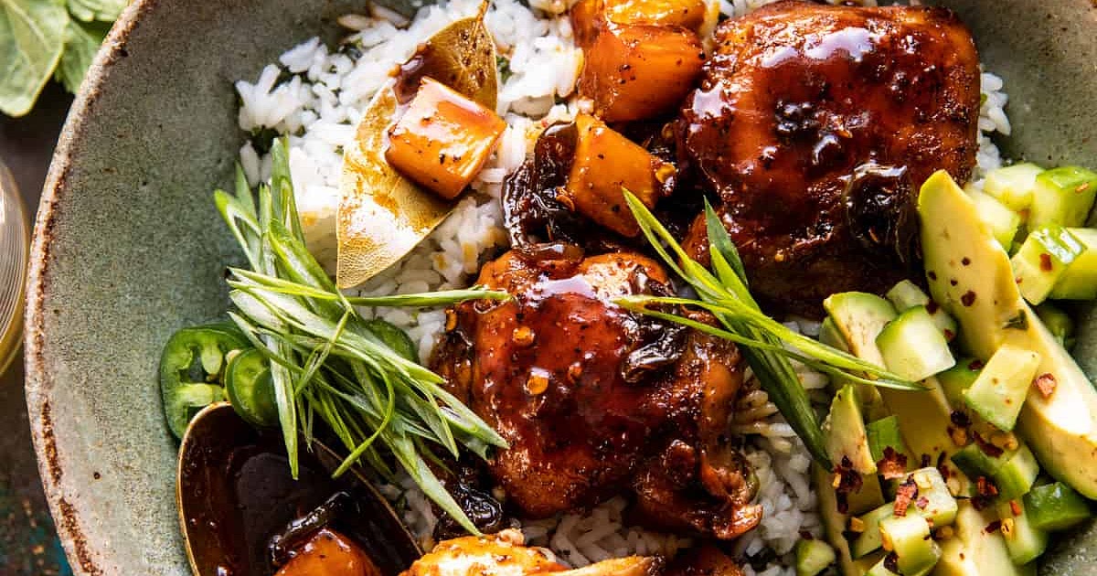 Skillet Chicken Adobo with Coconut Rice Recipe | Samsung Food App