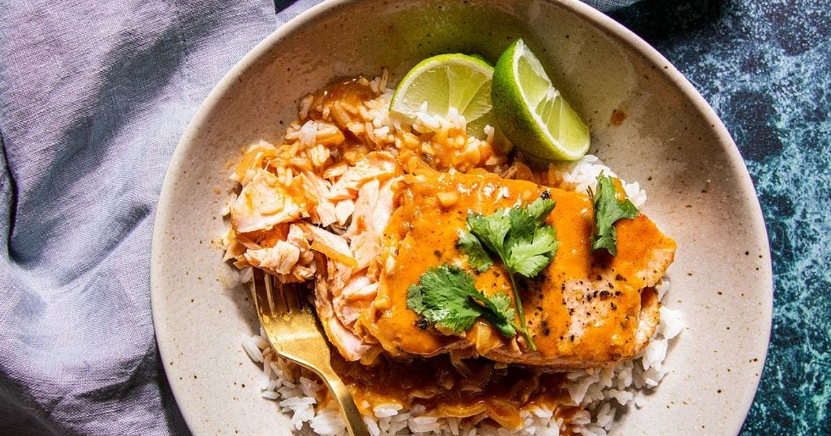 Coconut Curry Salmon Recipe | Samsung Food App