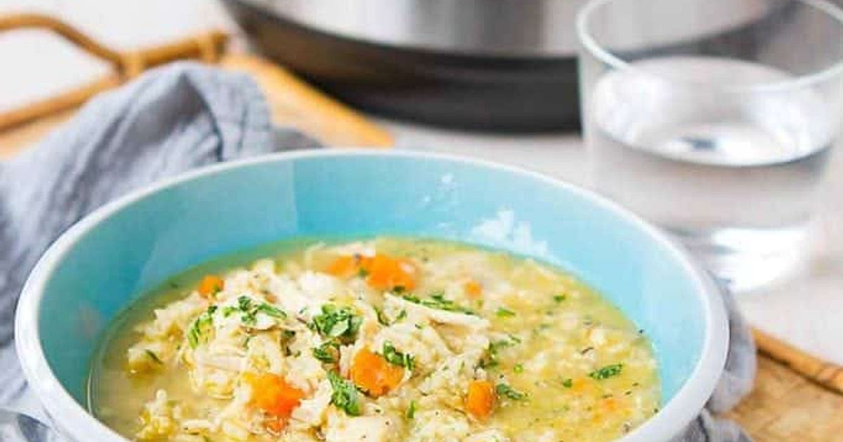 Instant Pot Chicken and Rice Soup Recipe | Samsung Food App