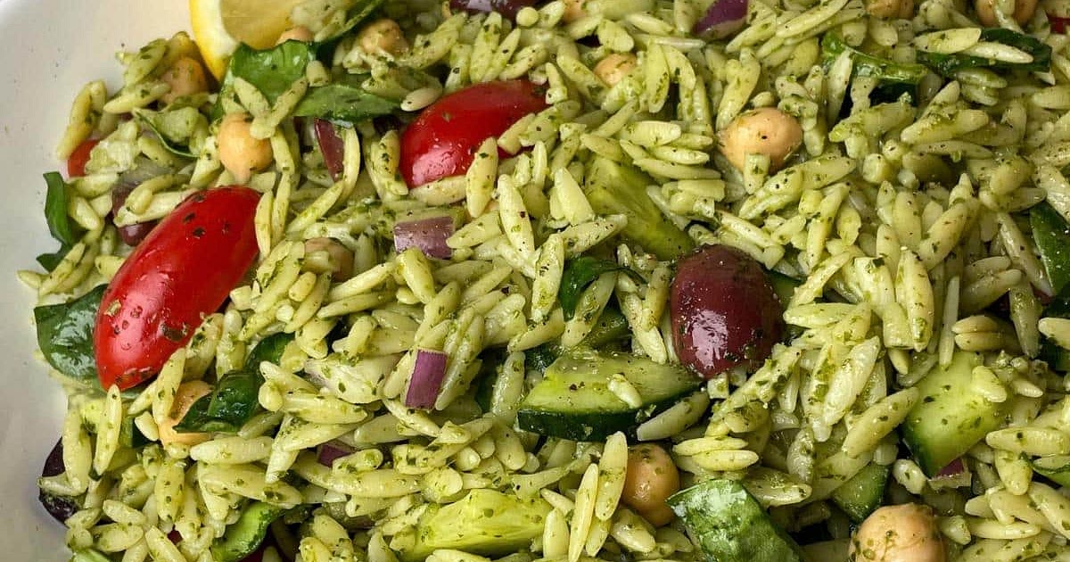 Orzo Pesto Salad Recipe | Samsung Food App