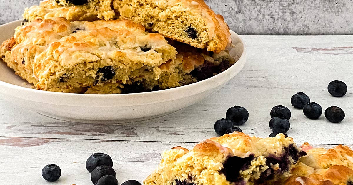 Gluten-Free Lemon Blueberry Scones Recipe | Samsung Food App