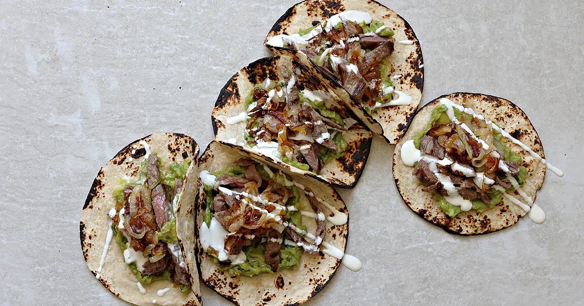 Skirt Steak Wraps with Guacamole Recipe | Samsung Food App