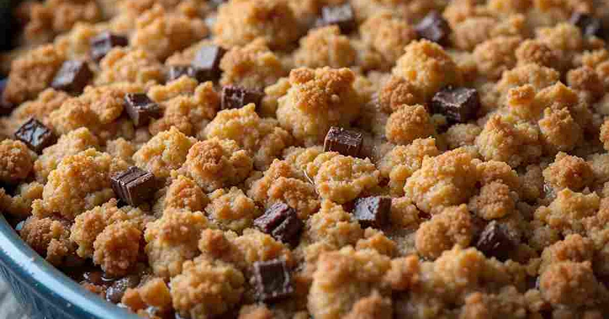 Crumble poire chocolat une recette facile et gourmande Recipe | Samsung Food App
