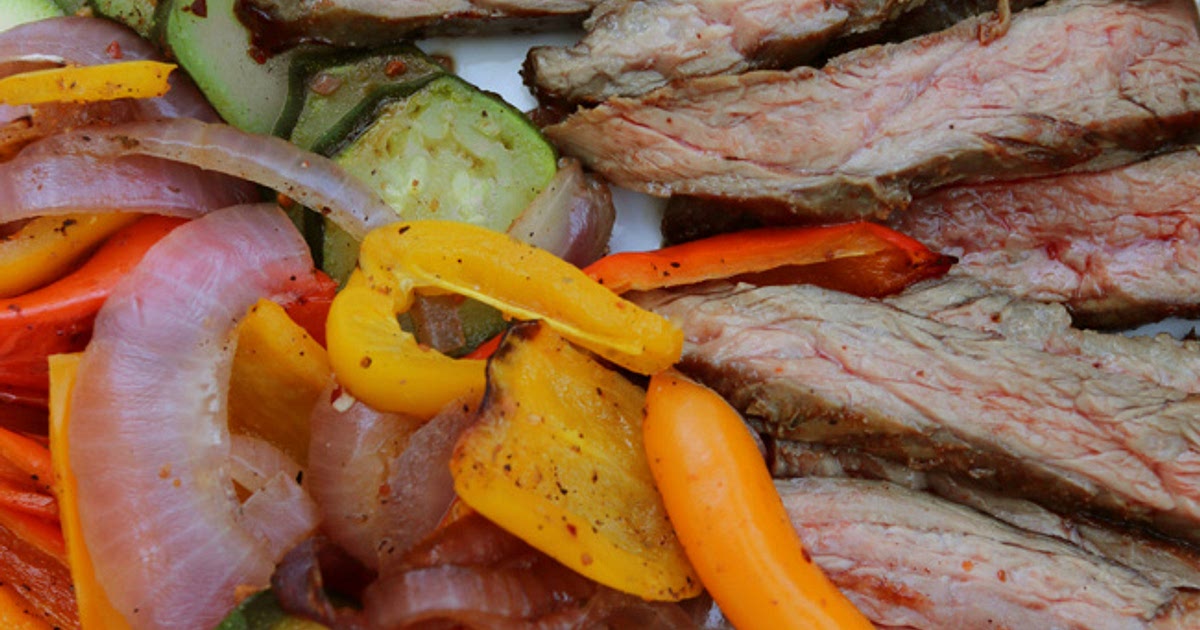 Grilled Flank Steak and Veggies Recipe | Samsung Food App