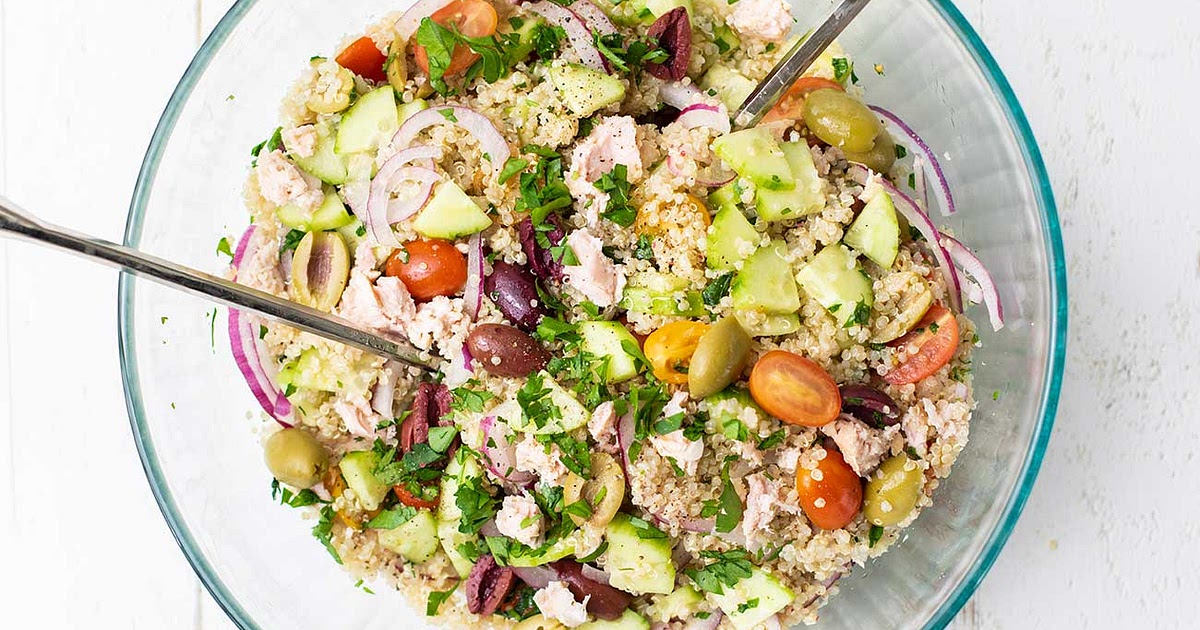 Mediterranean Tuna Quinoa Salad Recipe | Samsung Food App