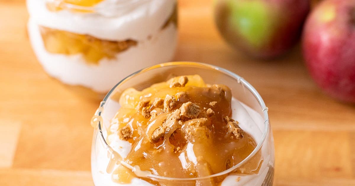 Dairy Free Caramel Apple Cheesecake Cups (Gluten Free) Recipe | Samsung Food App