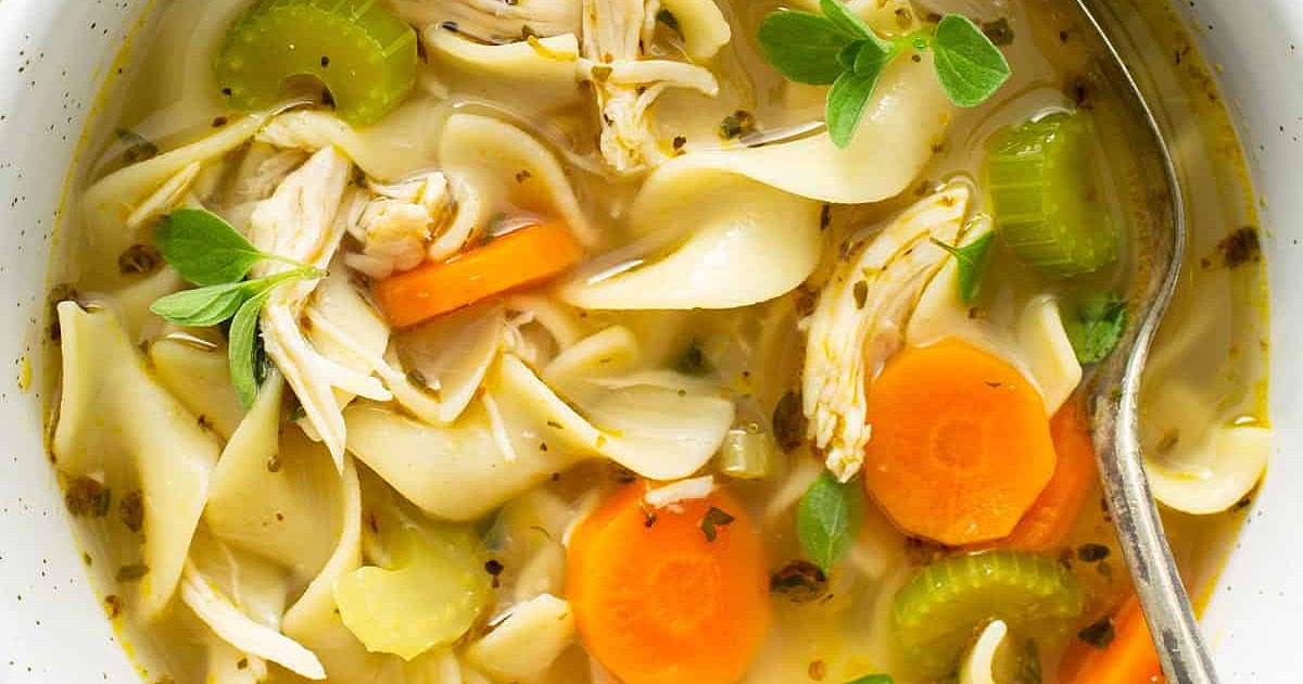 Homemade Chicken Noodle Soup Recipe | Samsung Food App