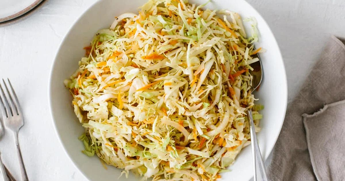 Vinegar Coleslaw Recipe (No Mayo Coleslaw) | Samsung Food App
