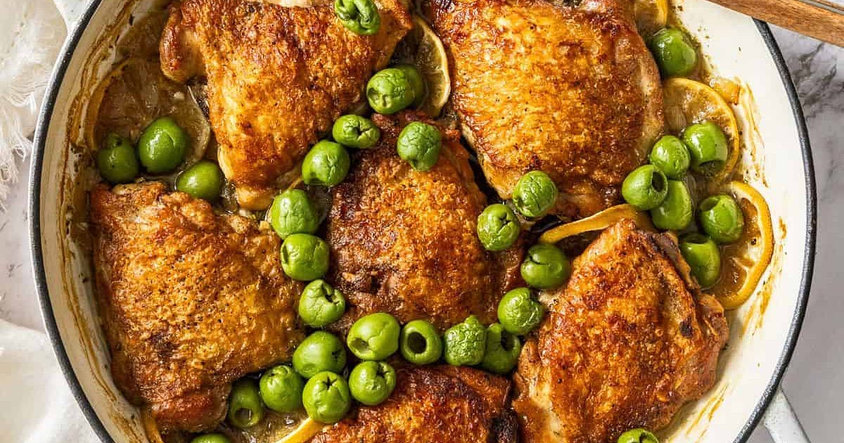 Braised Chicken with Fennel and Lemon Recipe | Samsung Food App