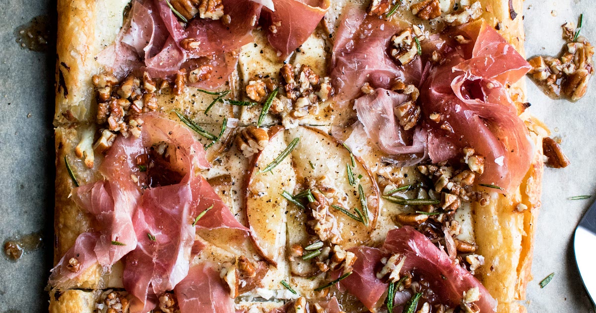 Pear & Prosciutto Ricotta Tart Recipe | Samsung Food App