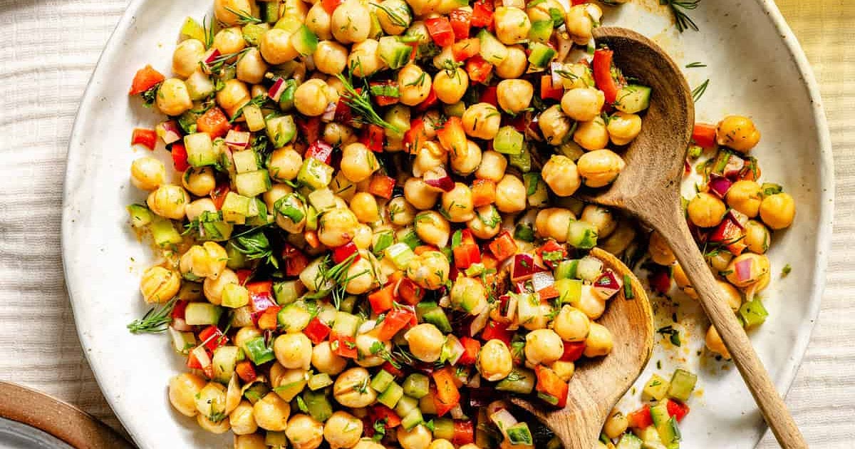 Rainbow Chickpea Salad Recipe | Samsung Food App
