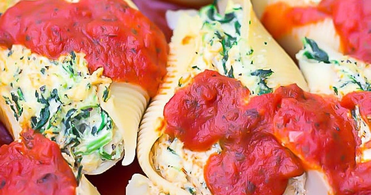Vegan Stuffed Jumbo Shells with Spinach Recipe | Samsung Food App
