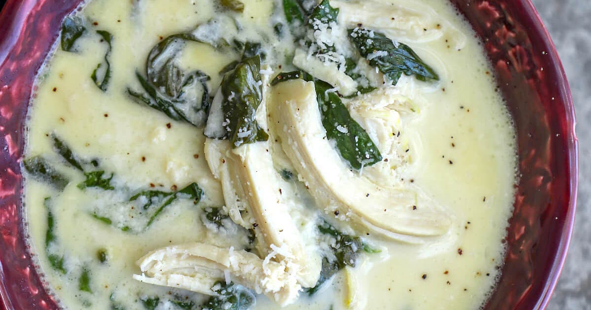 Keto Chicken Florentine Soup - Low Carb Recipe | Samsung Food App