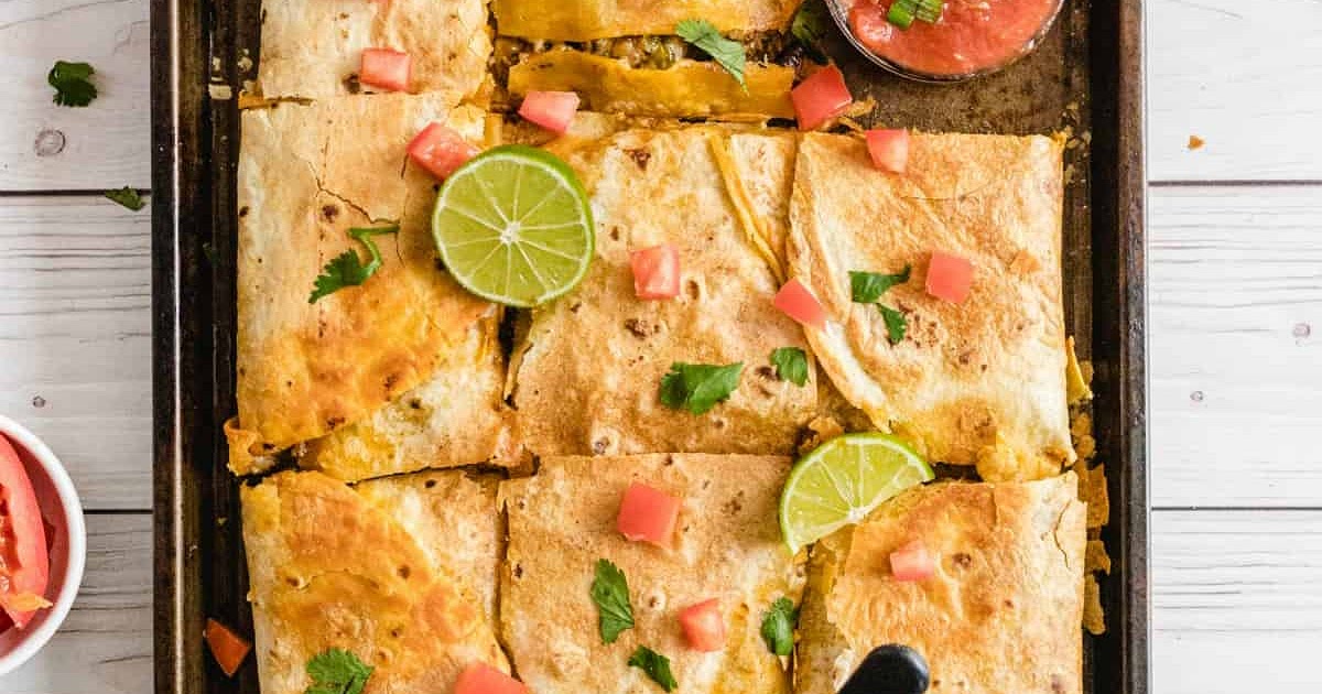 Sheet Pan Quesadillas Recipe | Samsung Food App