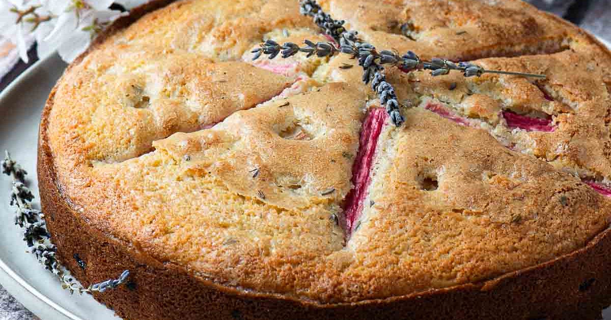 Rhubarb and Lavender Cake Recipe | Samsung Food App
