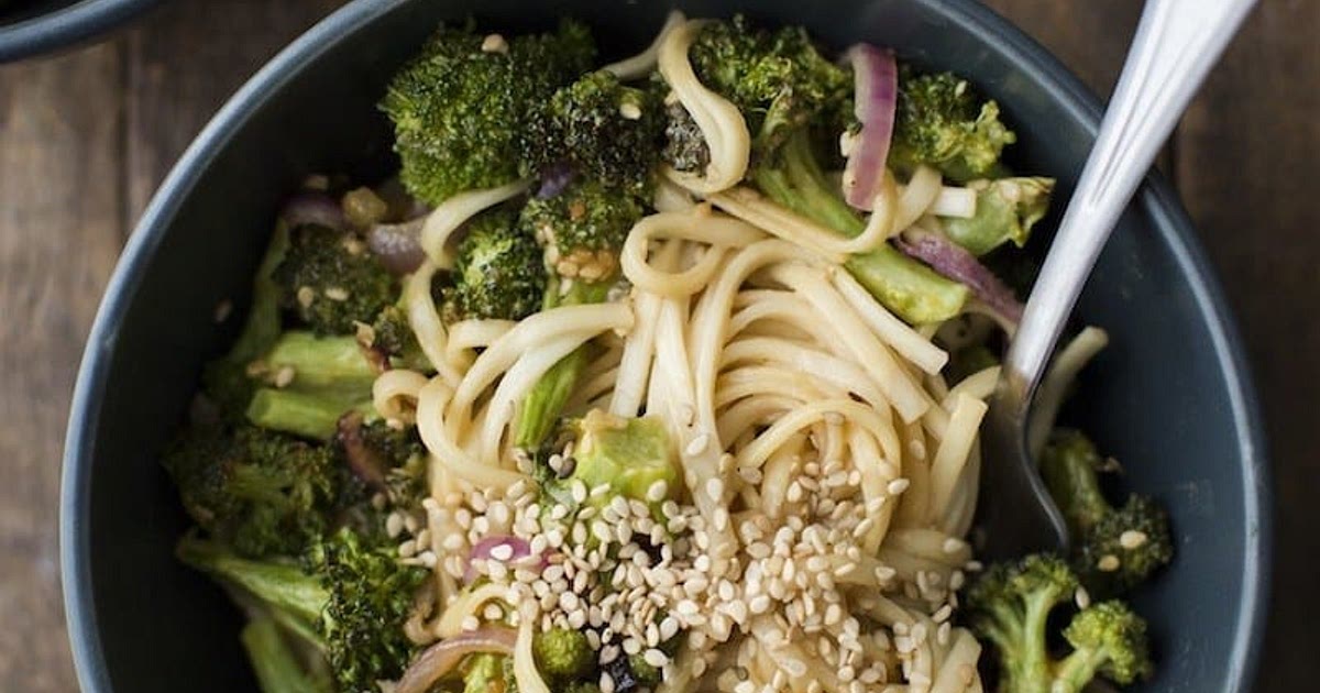 Roasted Broccoli Peanut Noodles Recipe | Samsung Food App