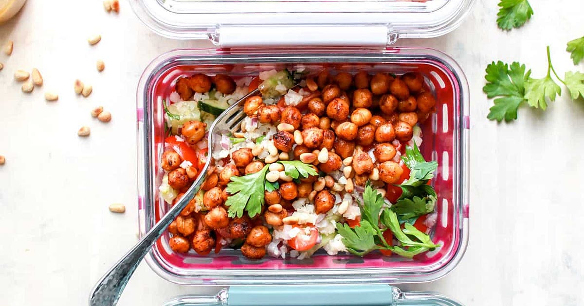 Mediterranean Cauliflower Chickpea Salad Recipe | Samsung Food App