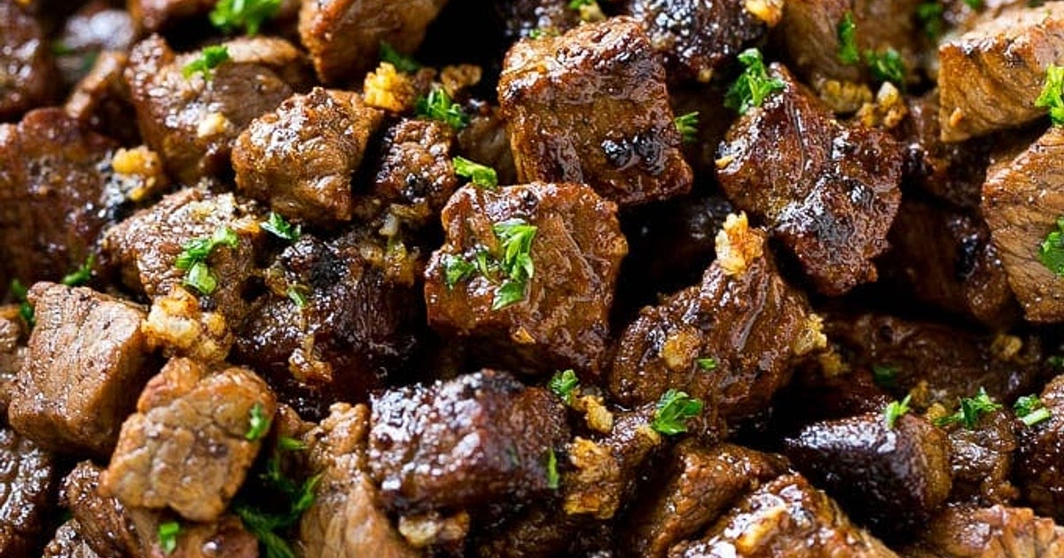 Steak Bites with Garlic Butter Recipe | Samsung Food App