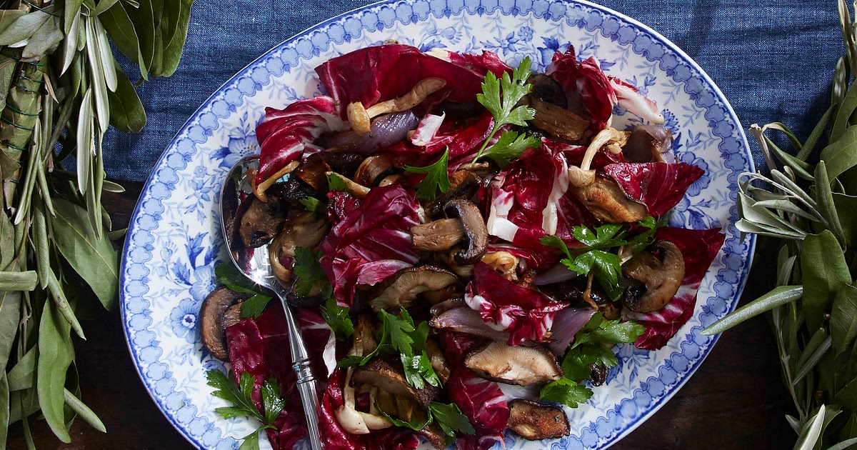 Roasted Mushrooms and Radicchio Recipe | Samsung Food App