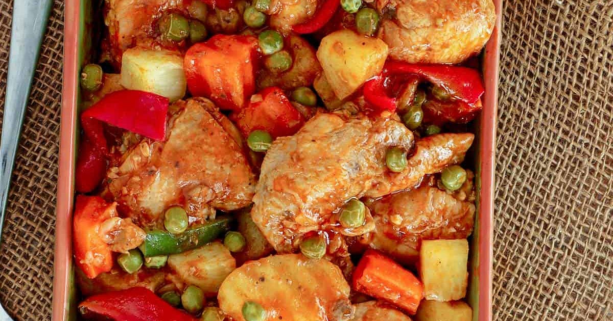 Pineapple Chicken Afritada Recipe | Samsung Food App