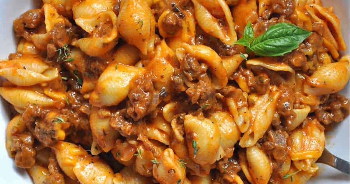 Vegan Creamy "Beef" and Shells Recipe | Samsung Food App