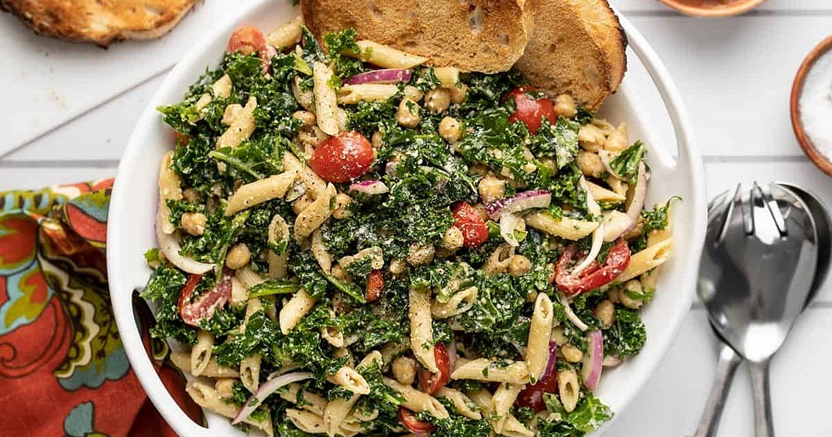BIG Kale Pasta Salad Recipe | Samsung Food App