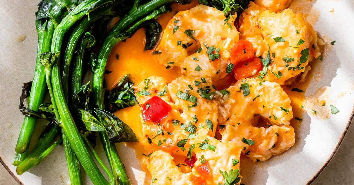 Spicy Shrimp Francese Recipe with Calabrian Chili | Samsung Food App