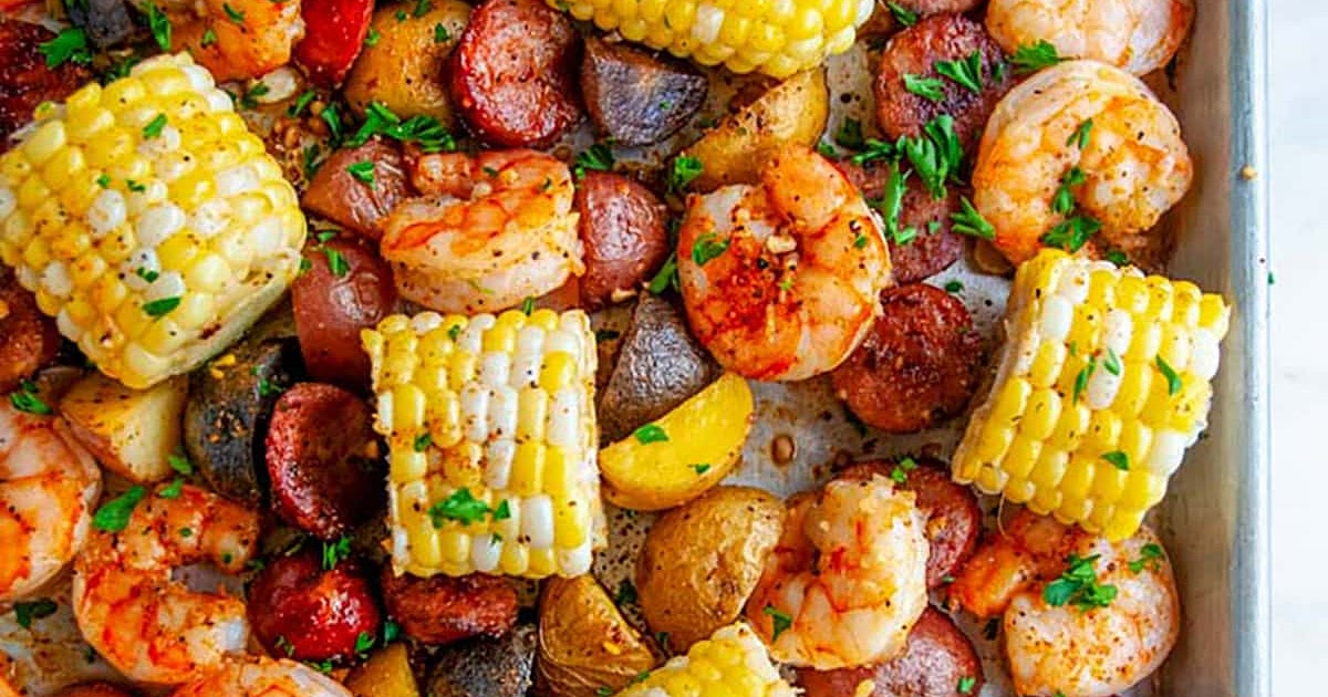 Sheet Pan Shrimp Boil Recipe | Samsung Food App