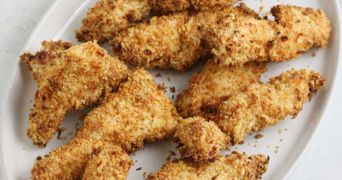 Air Fryer Coconut Chicken Strips (Crispy Tenders) Recipe | Samsung Food App