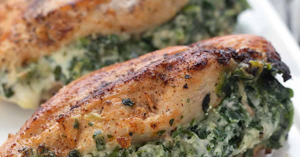 Spinach Stuffed Chicken Breasts Recipe | Samsung Food App