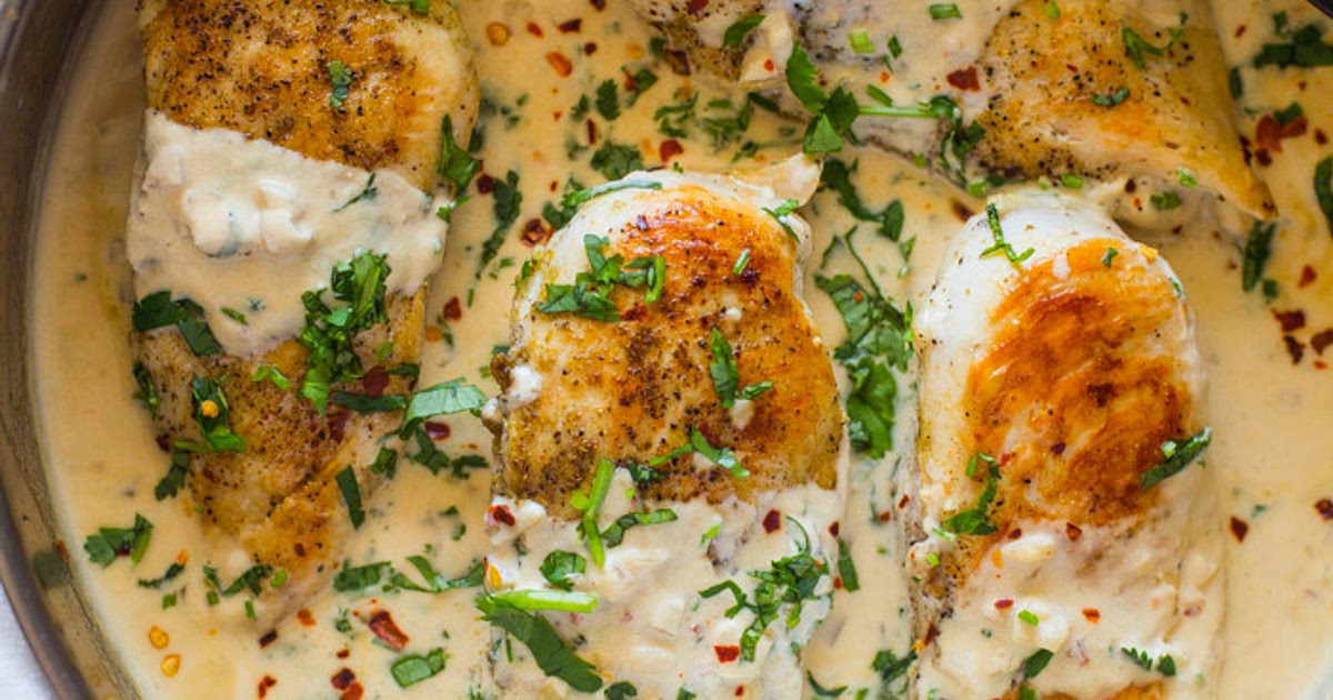Easy One Skillet Creamy Cilantro Lime Chicken Recipe | Samsung Food App