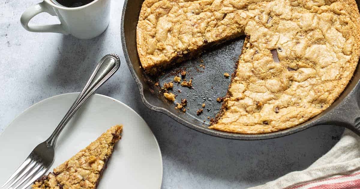 Gluten Free Dairy Free Chocolate Chip Skillet Cookie Recipe | Samsung Food App