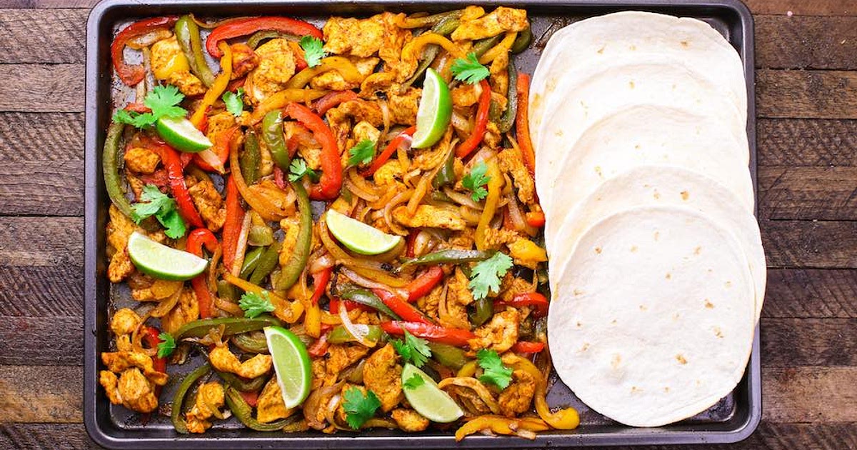 Sheet Pan Chicken Fajitas Recipe | Samsung Food App