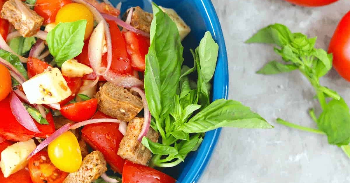 Low Carb Panzanella Salad Recipe | Samsung Food App