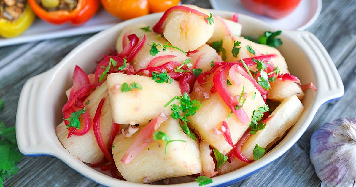 Yuca (Cassava) With Mojo Sauce Recipe | Samsung Food App