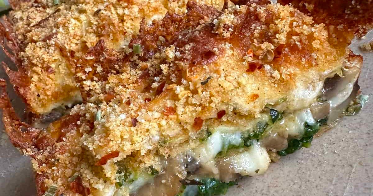 Mushroom and Spinach Zucchini Lasagna Loaf Recipe | Samsung Food App