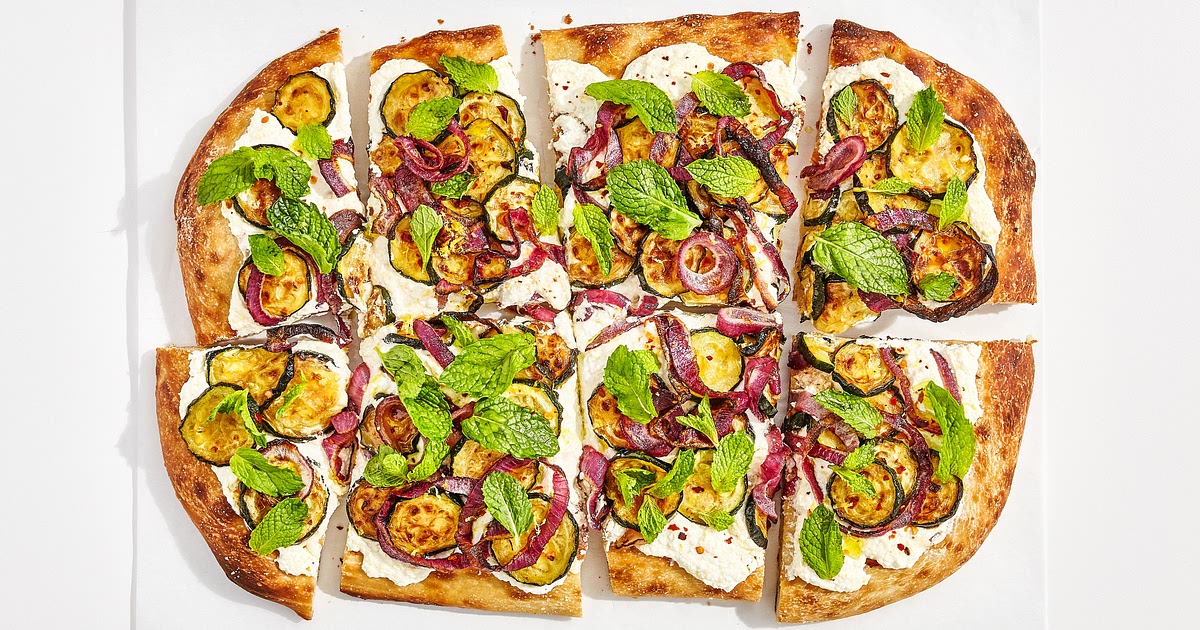 Caramelized Zucchini Flatbread Recipe | Samsung Food App