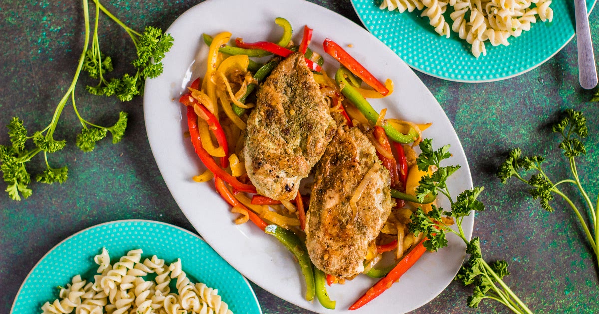 Balsamic Chicken Breasts With Peppers and Onions Recipe | Samsung Food App
