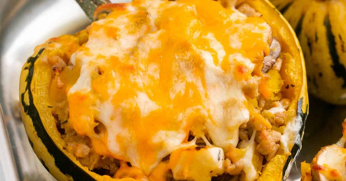 Cheesy Stuffed Acorn Squash Recipe | Samsung Food App