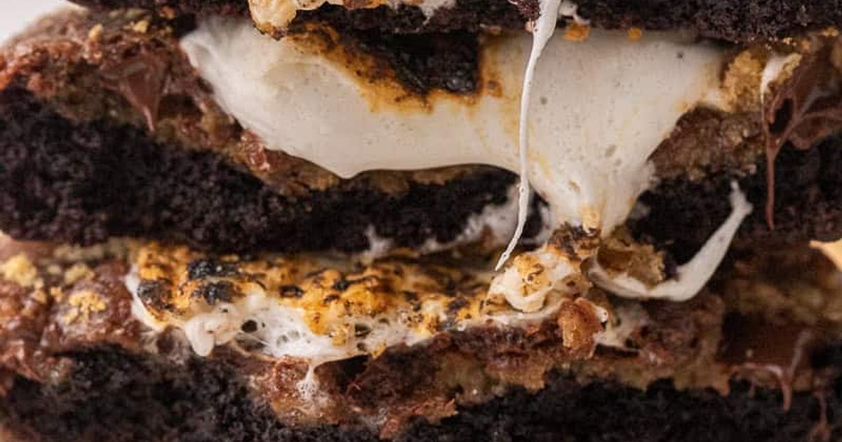 S'mores brownie cookies- Crumbl copycat Recipe | Samsung Food App