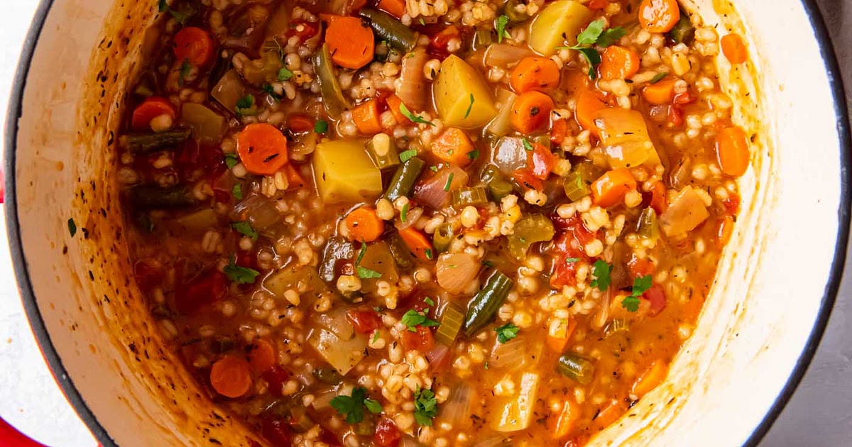 Vegetable Barley Soup Recipe | Samsung Food App