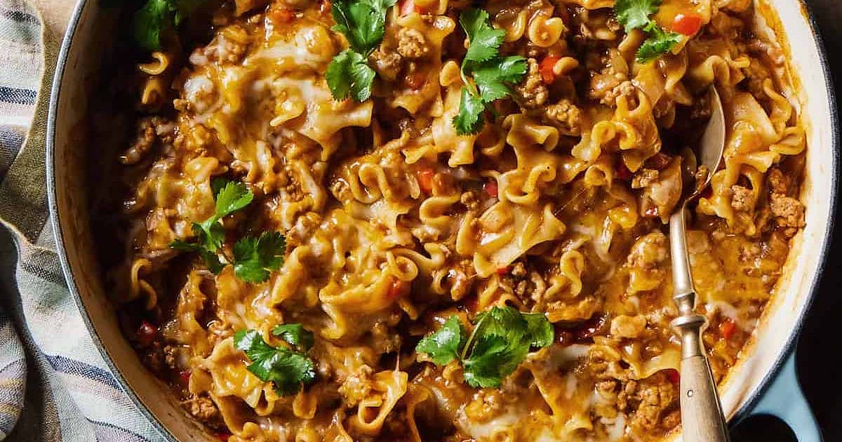 Cheesy Taco Pasta Recipe | Samsung Food App