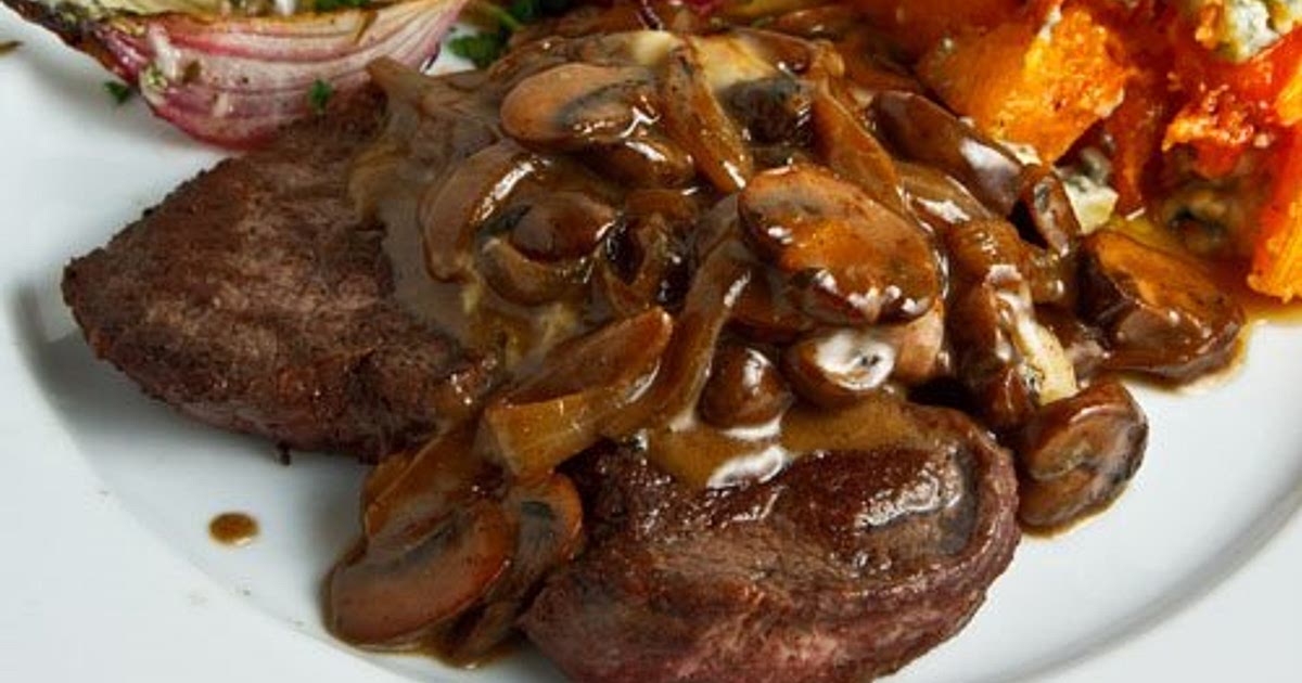 Steak Tenderloin in a Mushroom and Blue Cheese Sauce Recipe | Samsung Food App