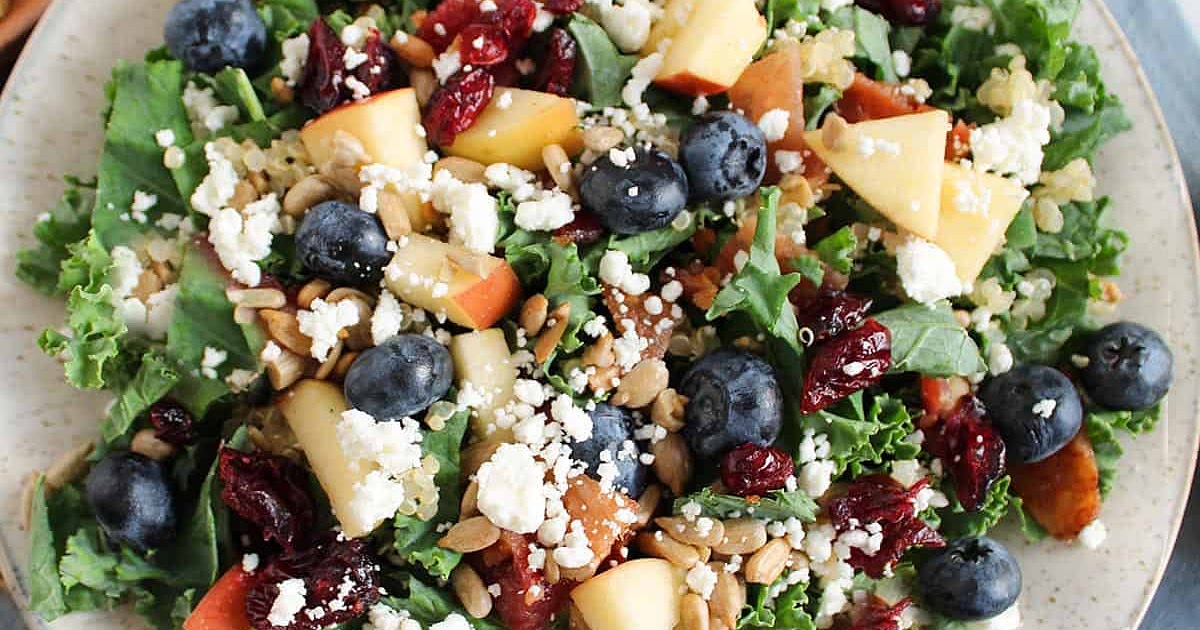 Vegan Kale Salad For Fall Recipe | Samsung Food App