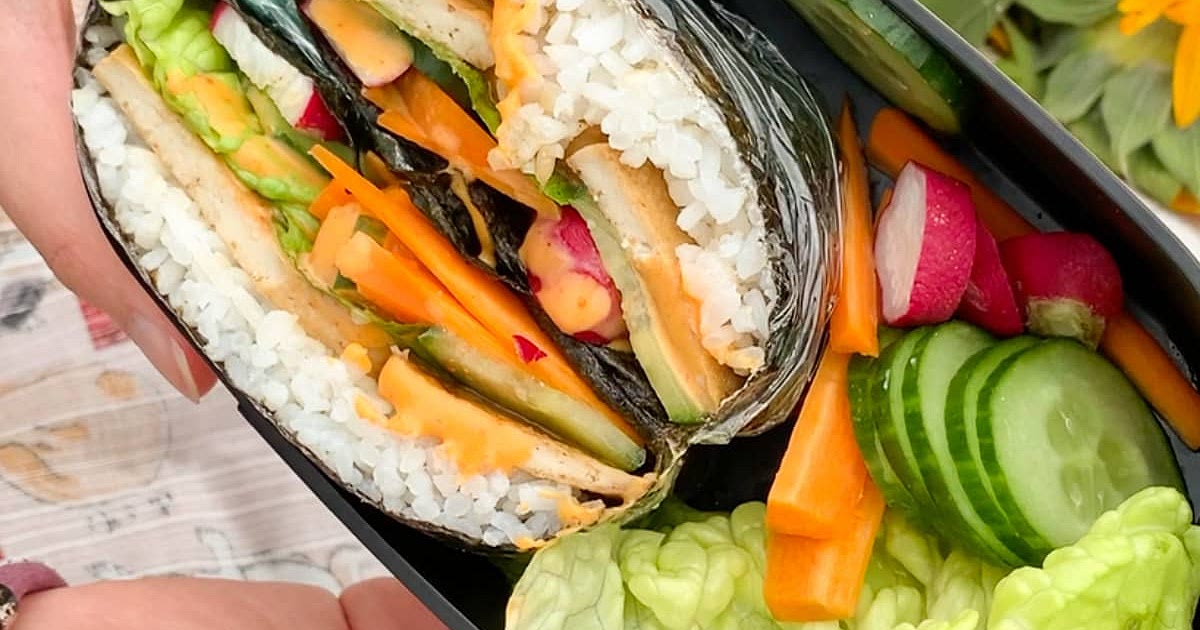 Vegan Onigirazu (Sushi Sandwich) Recipe | Samsung Food App