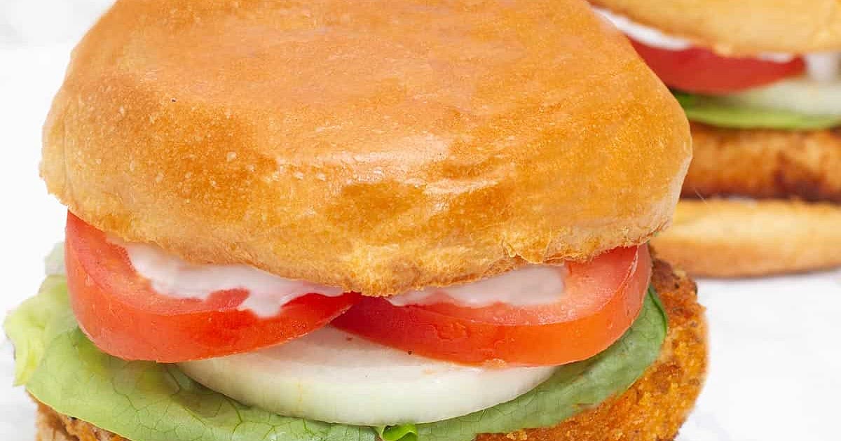 Chicken Fried Tofu Burger Recipe | Samsung Food App