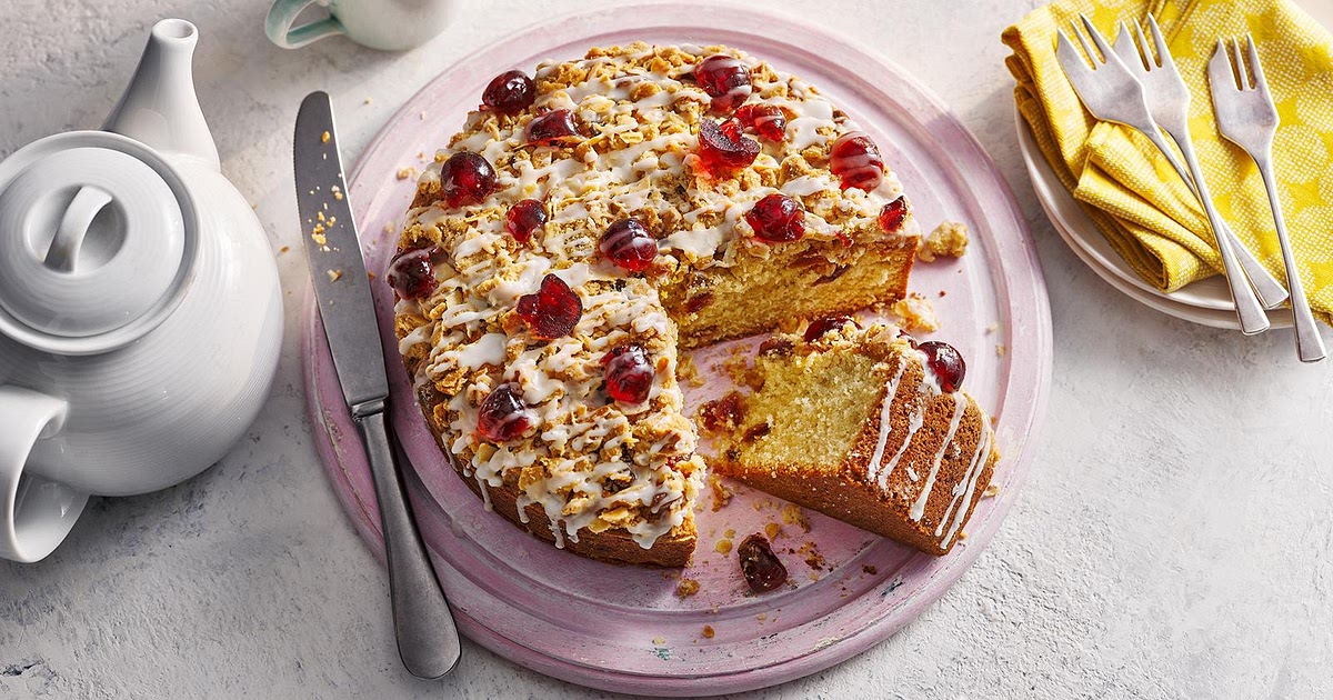 Cherry Bakewell cake Recipe | Samsung Food App