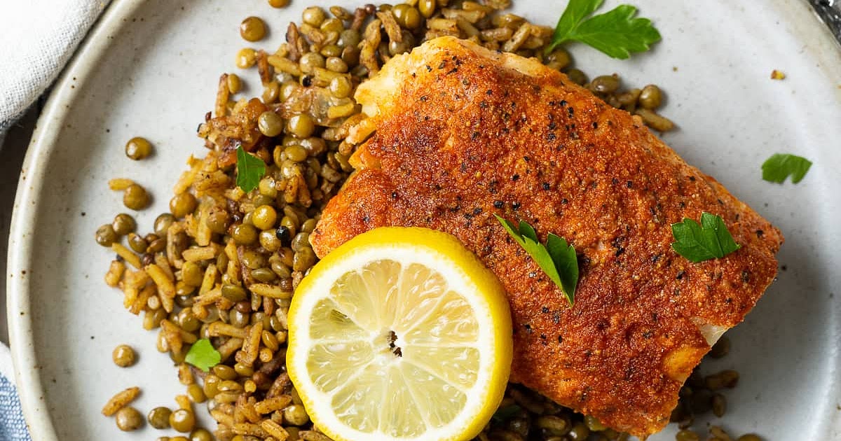 Lemon Pepper Grilled Cod in Foil Recipe | Samsung Food App
