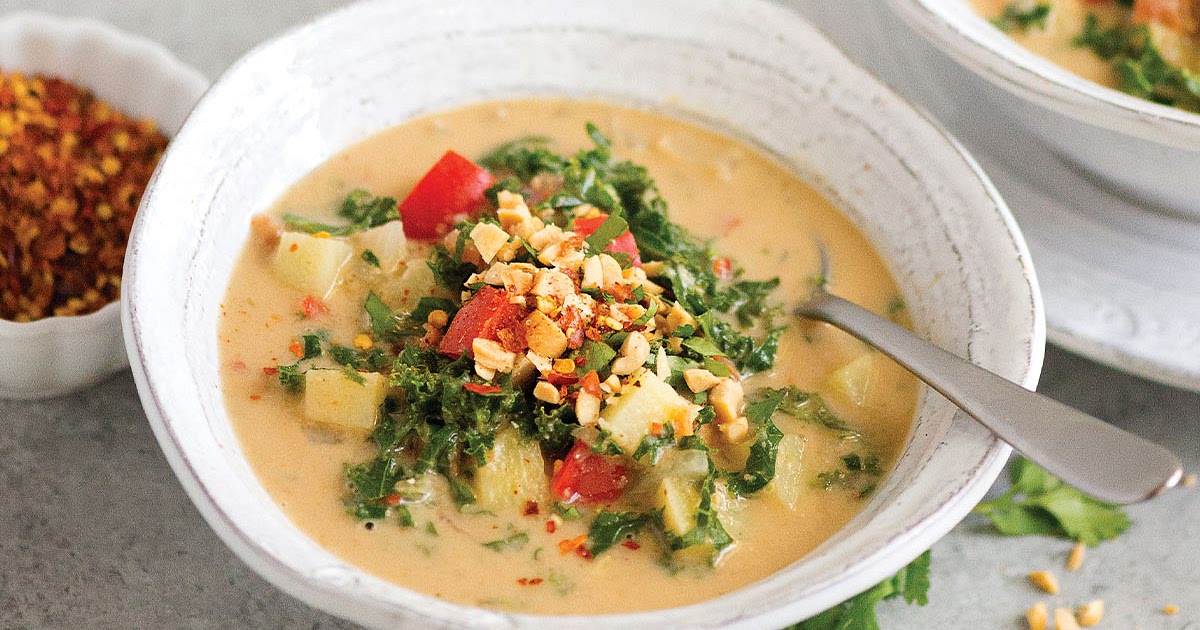 Peanut Kale Soup Recipe | Samsung Food App