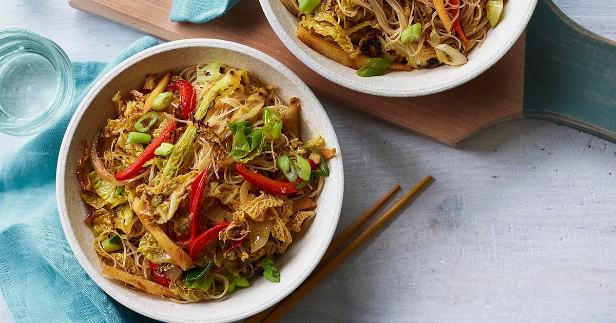 Vegan Singapore noodles Recipe | Samsung Food App